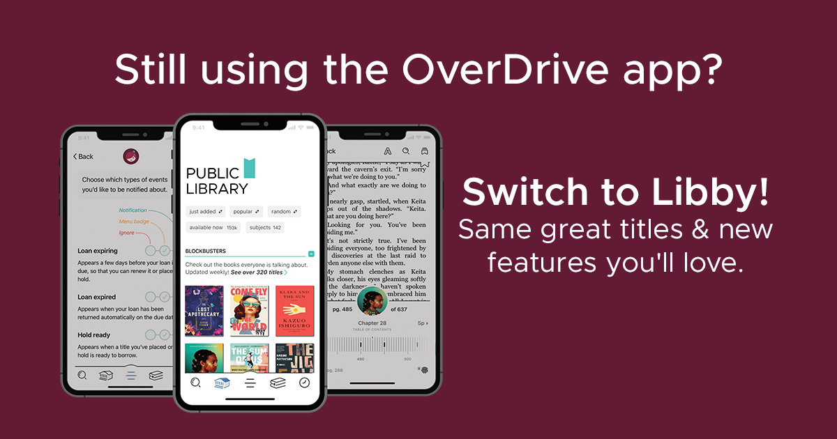 The OverDrive app vs. The Libby app: Multiple library card support
